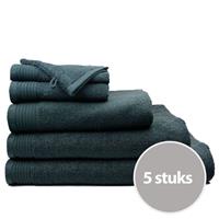 The One Towelling The One Badhanddoek Deluxe Voordeelpakket 70x140 550 gr Antraciet (5 stuks)