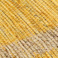 vidaXL Teppich Handgefertigt Jute  Gelb