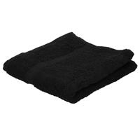 Jassz Voordelige badhanddoek zwart 70 x 140 cm 420 grams Zwart