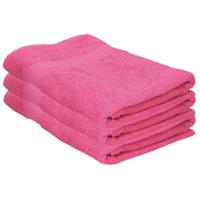 Jassz 3x Voordelige badhanddoeken fuchsia roze 70 x 140 cm 420 grams Fuchsia