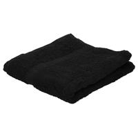Jassz Voordelige handdoek zwart 50 x 100 cm 420 grams Zwart