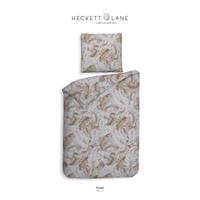 Heckett & Lane dekbedovertrek Rosel - goud - 140x220 cm