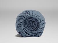 Yumeko Hoeslaken velvet flanel denim blue 200x200x30