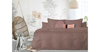 Elegance Dekbedovertrek Uni Percal Met Bies - oud roze (Oud Roze, 260x200/220)