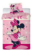 disneymickeyenminniemouse Disney Minnie Mouse Dekbedovertrek - 140 x 200 cm + 63 x 63 cm - Flanel