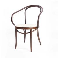 Fameg Venice Thonet No. 9 - Houten armstoel - Rotan zitting - Walnoot