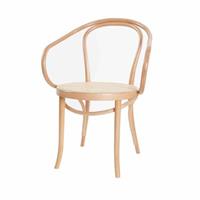 Fameg Venice Thonet No.9 - Houten armstoel met rotan zitting - Naturel