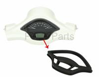 Tellerrand kilometerteller Vespa Primavera Sprint zwart mat DMP