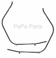 Sierbeugel set voorzijde China Vespa LX S Napoli riva1 vx50agm zwart glans DMP