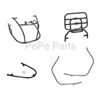 Sierbeugel set compleet China Vespa LX S Napoli riva1 vx50agm zwart mat DMP 4-delig