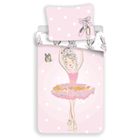 Sweet Home Ballerina dekbedovertrek 140x200 - Roze 