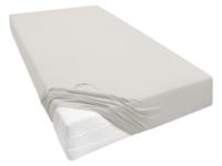 Biberna Jersey hoeslaken voor boxspringmatrassen 90-100 x 200-220 cm, Lichtgrijs