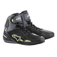 Alpinestars Faster-3 Drystar, Motorschoenen, Zwart-Grijs-Geel Fluo