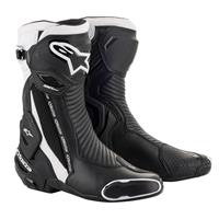 Alpinestars SMX Plus V2, Sport motorlaarzen, Zwart-Wit