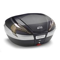 givi V56 Maxia 4 topkoffer, Topkoffers en zijkoffers voor de moto, fumé reflectoren, carbon afwerking