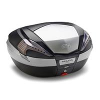 givi V56 Maxia 4 topkoffer, Topkoffers en zijkoffers voor de moto, fumé reflectoren, aluminium afwerking