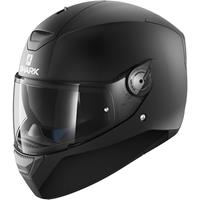 Shark D-Skwal Blank Mat Integralhelm (schwarzmatt)