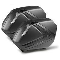 givi V37 zijkoffers carbon look, Topkoffers en voor de moto, fumé reflectoren