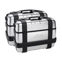 TRK33 Trekker set zijkoffers, Topkoffers en voor de moto, aluminium cover 2x 33 liter