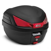 givi B27 topkoffer, Topkoffers en zijkoffers voor de moto, rode reflectoren