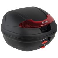 givi E340 Vision topkoffer, Topkoffers en zijkoffers voor de moto, rode reflectoren