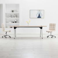 vidaXL Esszimmerstühle 2 Stk.  Creme
