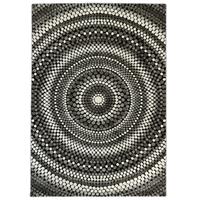 Merinos Bohemian Stijl Vloerkleed - Relief - Grijs-80 x 150 cm
