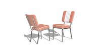 Bel Air Retro Eetkamerstoel CO-24 Dusty Rose