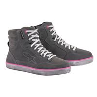 Alpinestars J-6 Waterproof Women's Shoe, Motorschoenen, Licht Grijs-Fuchsia