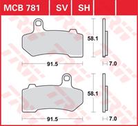 TRW SV/SH Remblokken, en remschoenen voor de moto, MCB781SH