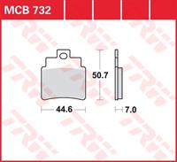 TRW SI Remblokken sinter metaal, en remschoenen voor de moto, MCB732SI