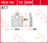 TRW SRM remblokken, en remschoenen voor de moto, MCB706SRM