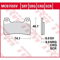TRW SRT remblokken, en remschoenen voor de moto, MCB755SRT
