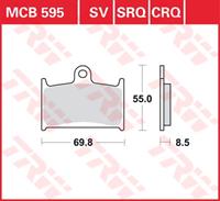 TRW CRQ remblokken, en remschoenen voor de moto, MCB595CRQ