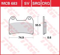 TRW CRQ remblokken, en remschoenen voor de moto, MCB683CRQ