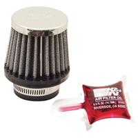 Luchtfilter universeel verchroomd, Universele luchtfilters voor de moto, RC-0790