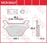 TRW Lucas Bremsbeläge organisch MCB583  104,1x62x11,3mm