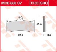 TRW SV/SH Remblokken, en remschoenen voor de moto, MCB660SV