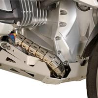 givi Uitlaatbocht protectie inox universeel, Motoruitlaatbocht bescherming, S281 42-52 mm