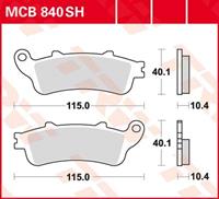 TRW Lucas Bremsbeläge Sintermetall Street MCB840SH 115x40,1x