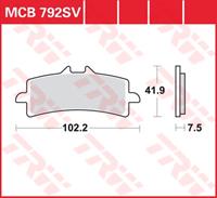TRW SRQ remblokken, en remschoenen voor de moto, MCB792SRQ