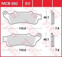 TRW SV/SH Remblokken, en remschoenen voor de moto, MCB692SV
