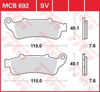 TRW Lucas Bremsbeläge Sintermetall Street MCB692SV 115x40,1x