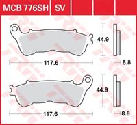 TRW Lucas Bremsbeläge Sintermetall Street MCB776SH 117,6x44,