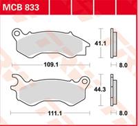 TRW Lucas Bremsbeläge organisch ECO MCB833EC 109,1/111,1x41,