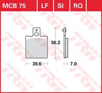 TRW Lucas Bremsbeläge organisch MCB75  39,6x56,2x7mm