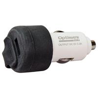 O-106 dubbele USB-lader auto plug, Stroomvoorziening voor de moto, 3300mA