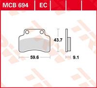 TRW Standaard remblokken, en remschoenen voor de moto, MCB694