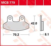 TRW Lucas Bremsbeläge organisch MCB779  70,2x42x8,1mm