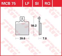 TRW racing quality remblokken, en remschoenen voor de moto, MCB075RQ